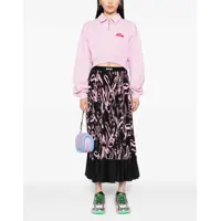 Pulovere casual MSGM Dama - Pulovere casual MSGM Follow The Rabbit Collared Sweatshirt PINK Femei (BM 19542668) - B-mall.ro