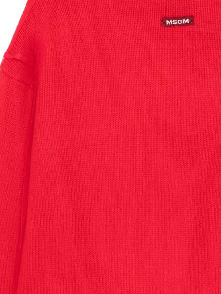 Pulovere MSGM Merino Wool Sweater RED Femei (BM 19542671) 3