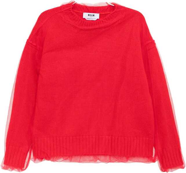 Pulovere MSGM Merino Wool Sweater RED Femei (BM 19542671) 1