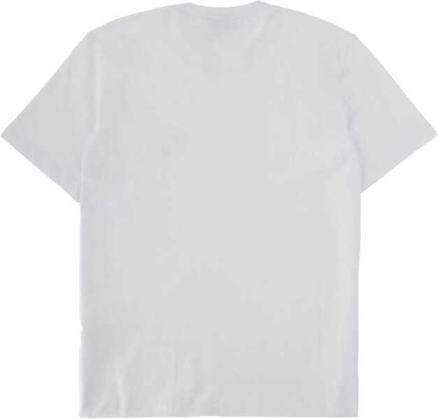 Tricouri MSGM Monogram Logo T-Shirt WHITE Femei (BM 19542683) 2