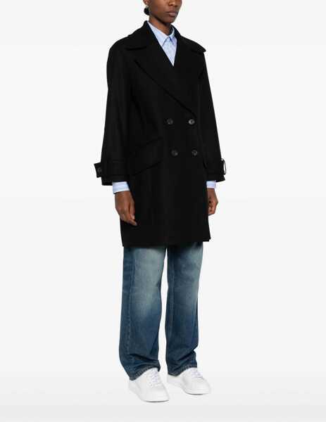 Paltoane Paul Smith Double-Breasted Coat BLACK Femei (BM 19542692) 3