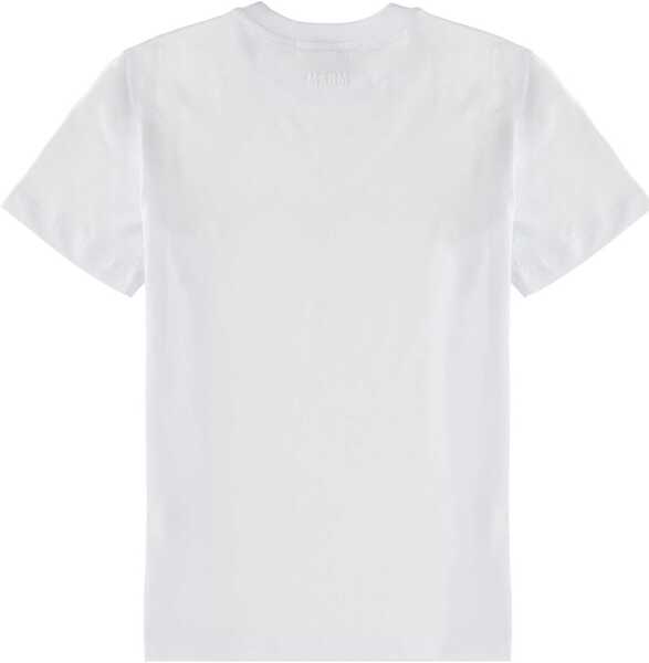 Tricouri MSGM Follow The Rabbit T-Shirt WHITE Femei (BM 19542698) 2