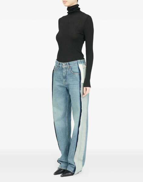Blugi skinny MM6 Maison Margiela Straight Leg Jeans BLUE Femei (BM 19542710) 3