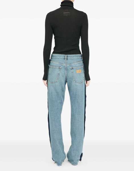 Blugi skinny MM6 Maison Margiela Straight Leg Jeans BLUE Femei (BM 19542710) 4