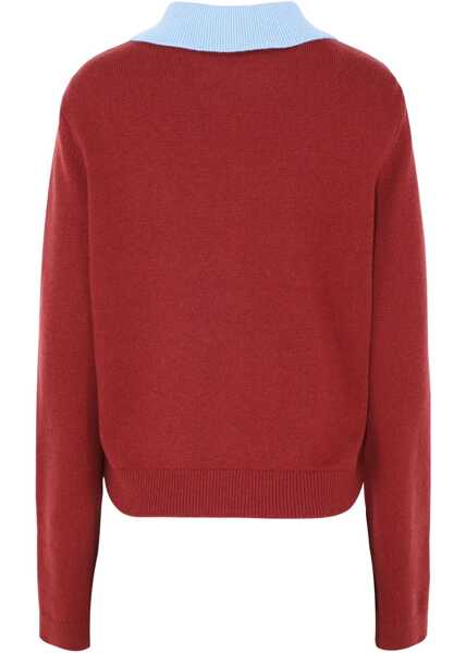 Tricouri Polo Self-Portrait Top Polo BORDEAUX Femei (BM 19542713) 2