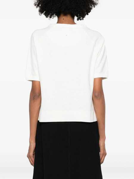 Tricouri Margaret Howell Raglan T-Shirt WHITE Femei (BM 19542722) 4