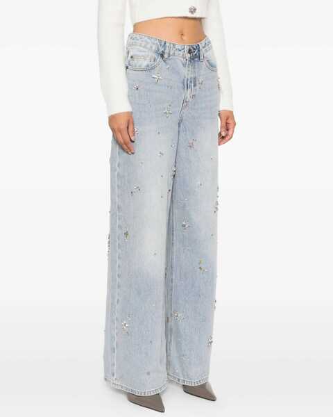 Blugi skinny Self-Portrait Wide Leg Jeans BLUE Femei (BM 19542734) 3