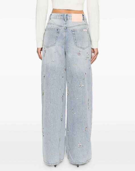 Blugi skinny Self-Portrait Wide Leg Jeans BLUE Femei (BM 19542734) 4