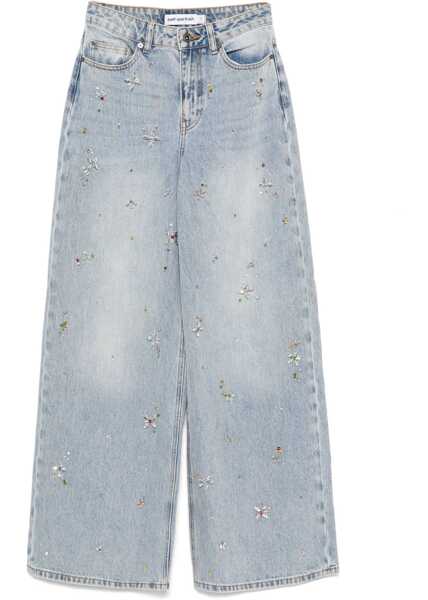 Blugi skinny Self-Portrait Wide Leg Jeans BLUE Femei (BM 19542734) 1