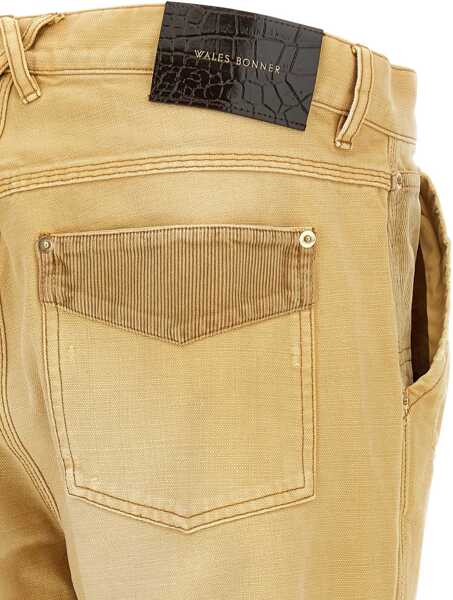 Blugi drepti WALES BONNER Jeans Sierra BROWN Femei (BM 19542737) 4