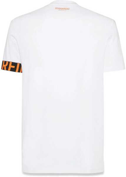 Tricouri DSQUARED2 T-Shirt With Logo WHITE Barbati (BM 19546106) 2