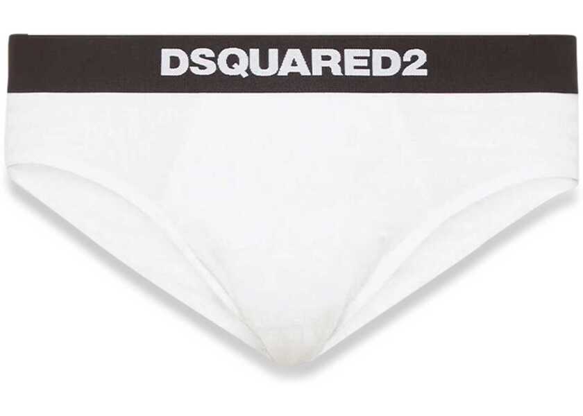 Chiloti DSQUARED2 Briefs With Logo WHITE Barbati (BM 19546115) 1
