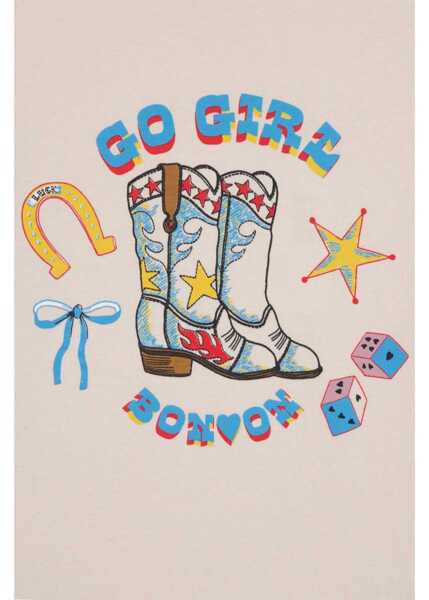 Tricouri BONTON Go Girl T-Shirt WHITE Fete (BM 19546130) 3