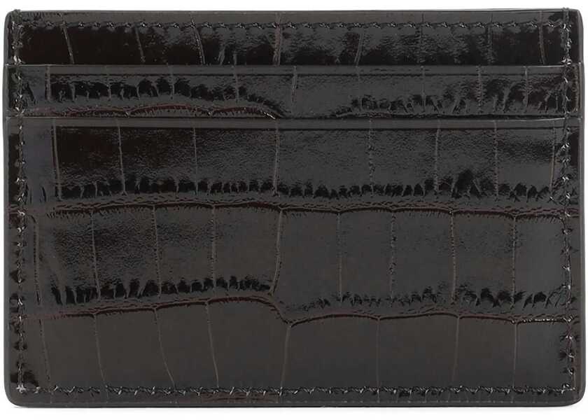 Portofele Tom Ford Leather Card Holder BROWN Barbati (BM 19546181) 2