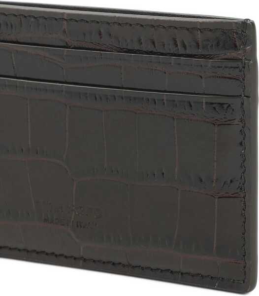 Portofele Tom Ford Leather Card Holder BROWN Barbati (BM 19546181) 3