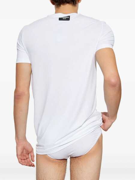 Tricouri DSQUARED2 Cotton T-Shirt WHITE Barbati (BM 19546190) 3