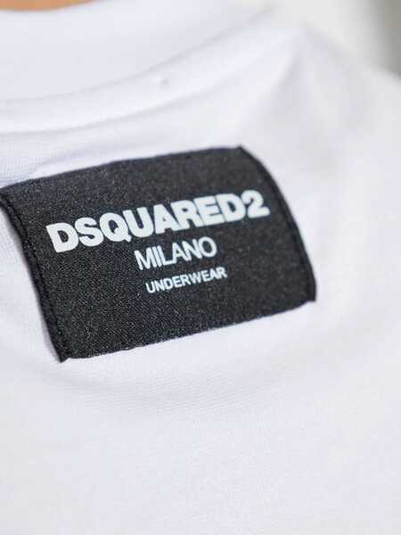 Tricouri DSQUARED2 Cotton T-Shirt WHITE Barbati (BM 19546190) 4