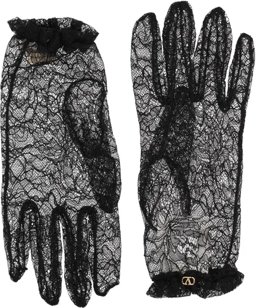 Manusi Valentino Garavani Lace Gloves BLACK Femei (BM 19546199) 2