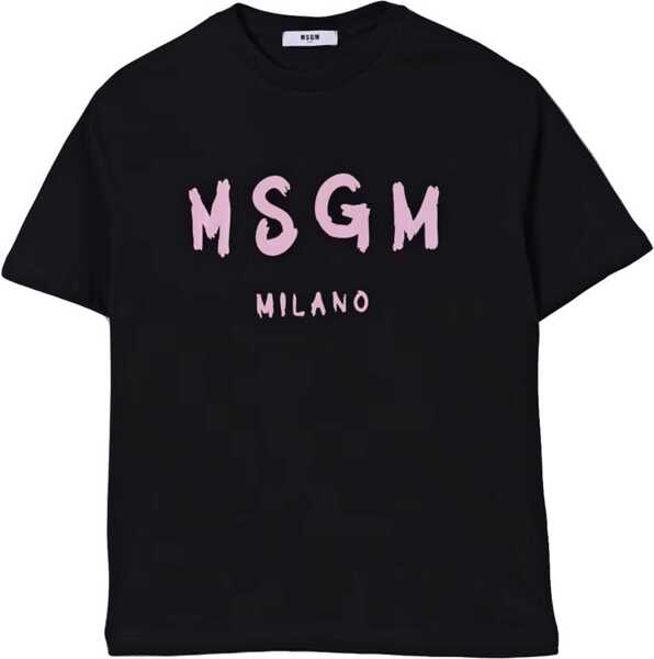 Tricouri MSGM T-Shirt With Logo BLACK Baieti (BM 19546286) 1