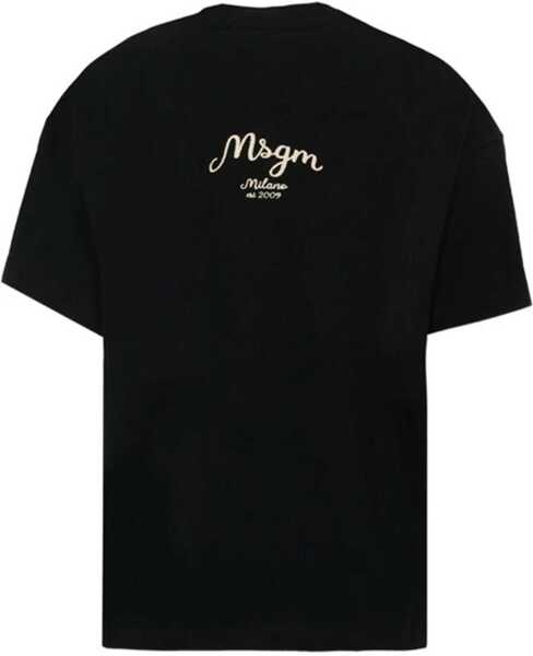 Tricouri MSGM T-Shirt With Logo BLACK Baieti (BM 19546292) 2