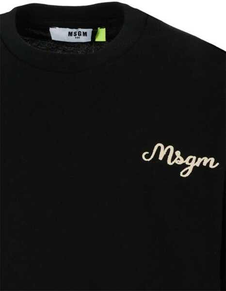 Tricouri MSGM T-Shirt With Logo BLACK Baieti (BM 19546292) 3