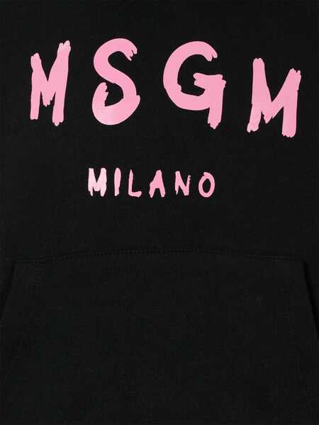Hanorace MSGM Sweatshirt With Logo BLACK Fete (BM 19546301) 3