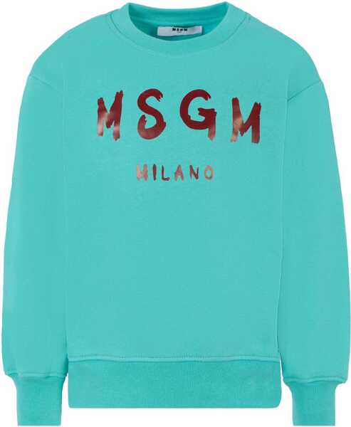 Hanorace MSGM Jersey With Logo BLUE Fete (BM 19546340) 1