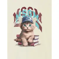Tricouri pentru Fete - Tricouri MSGM Kitty Logo T-Shirt BEIGE Fete (BM 19546361) - B-mall.ro