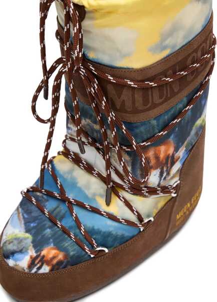 Bocanci casual Moon Boot Moon Boot X Guest In Residence print Boots COCOA Femei (BM 19546775) 2