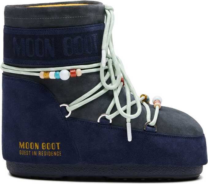 Bocanci casual Moon Boot Moon Boot X Guest in Residence Icon Low Boots MIDNIGHT/GREY Femei (BM 19546778) 1