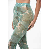 Sosete Dama - Sosete Elisabetta Franchi All Over Floral Tights Green Femei (BM 19546796) - B-mall.ro