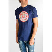 Tricouri Studded Stretch Linen T-Shirt With Patch Barbati