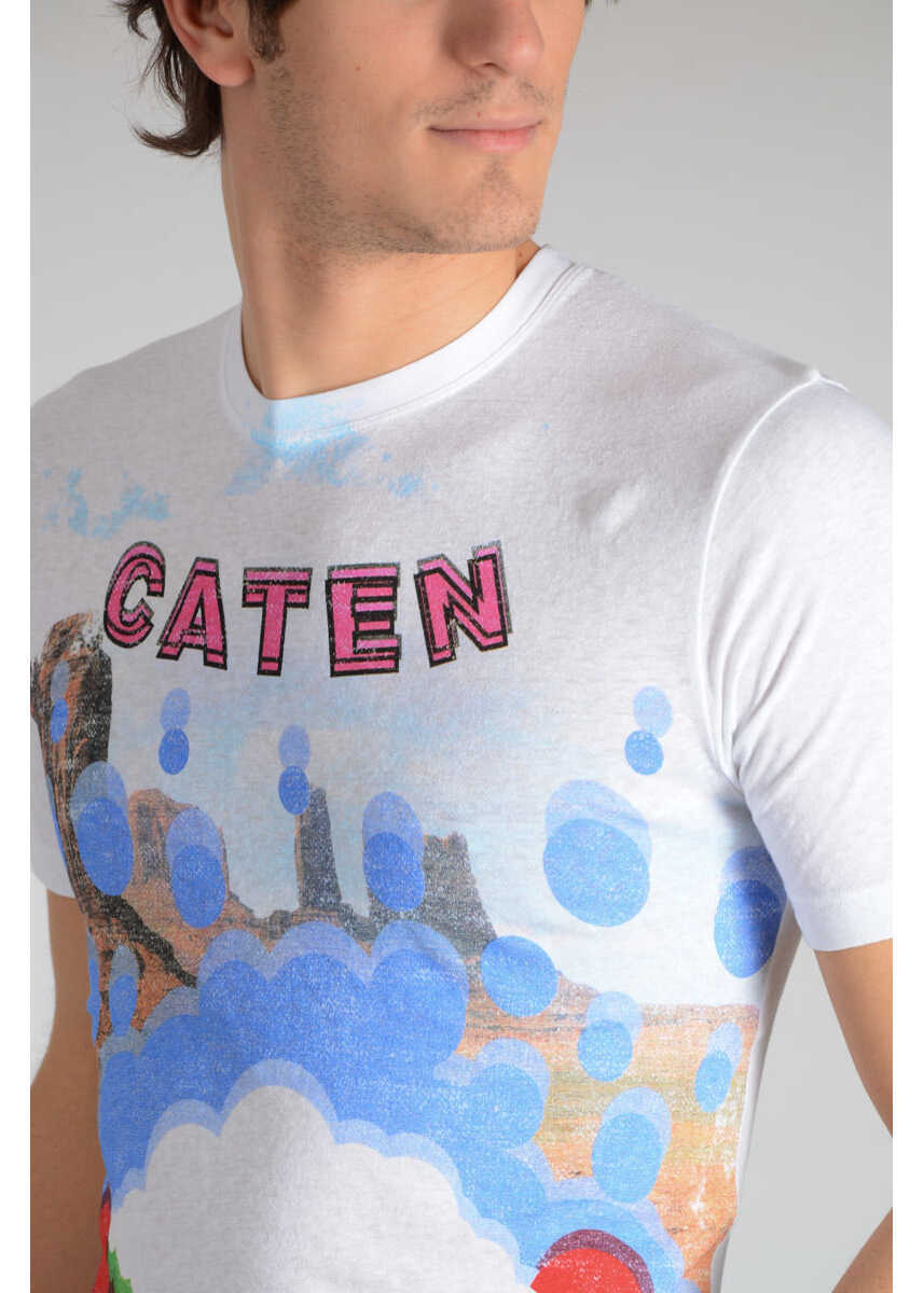 Tricouri DSQUARED2 Jersey Cotton T-Shirt White Barbati (BM 19546808) 3