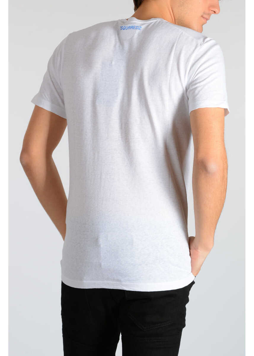 Tricouri DSQUARED2 Printed T-Shirt White Barbati (BM 19546811) 2