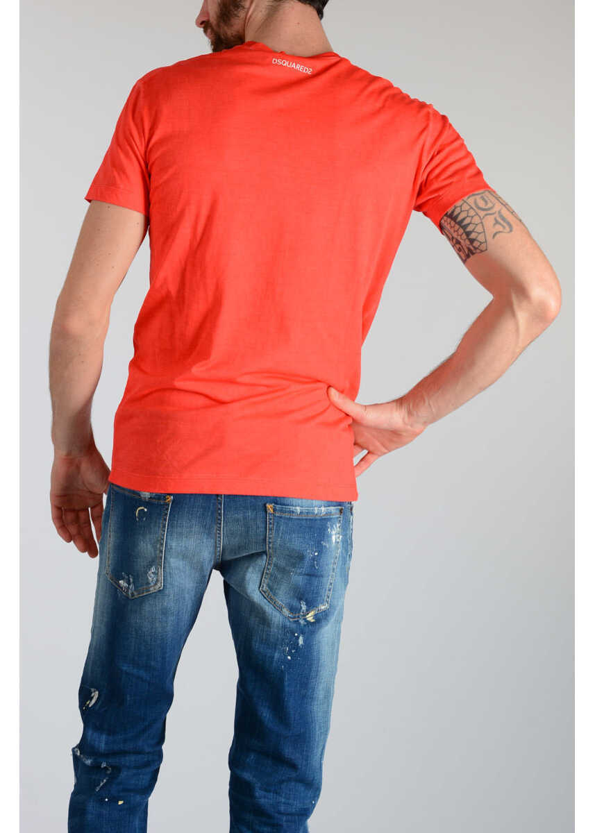 Tricouri DSQUARED2 Red Man T-Shirt Red Barbati (BM 19546817) 2