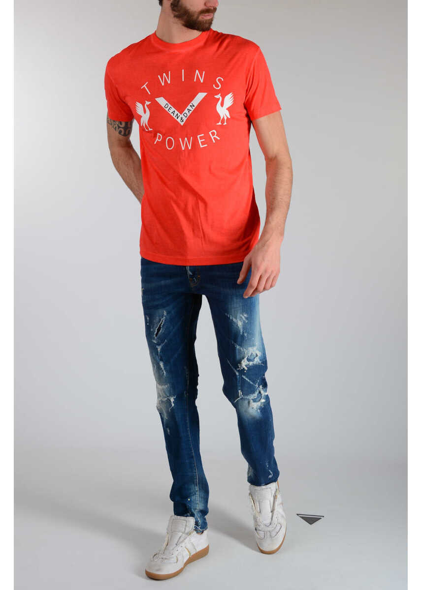 Tricouri DSQUARED2 Red Man T-Shirt Red Barbati (BM 19546817) 4