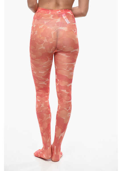 Sosete Elisabetta Franchi All Over Floral Tights Orange Femei (BM 19546820) 2