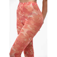 Sosete Dama - Sosete Elisabetta Franchi All Over Floral Tights Orange Femei (BM 19546820) - B-mall.ro