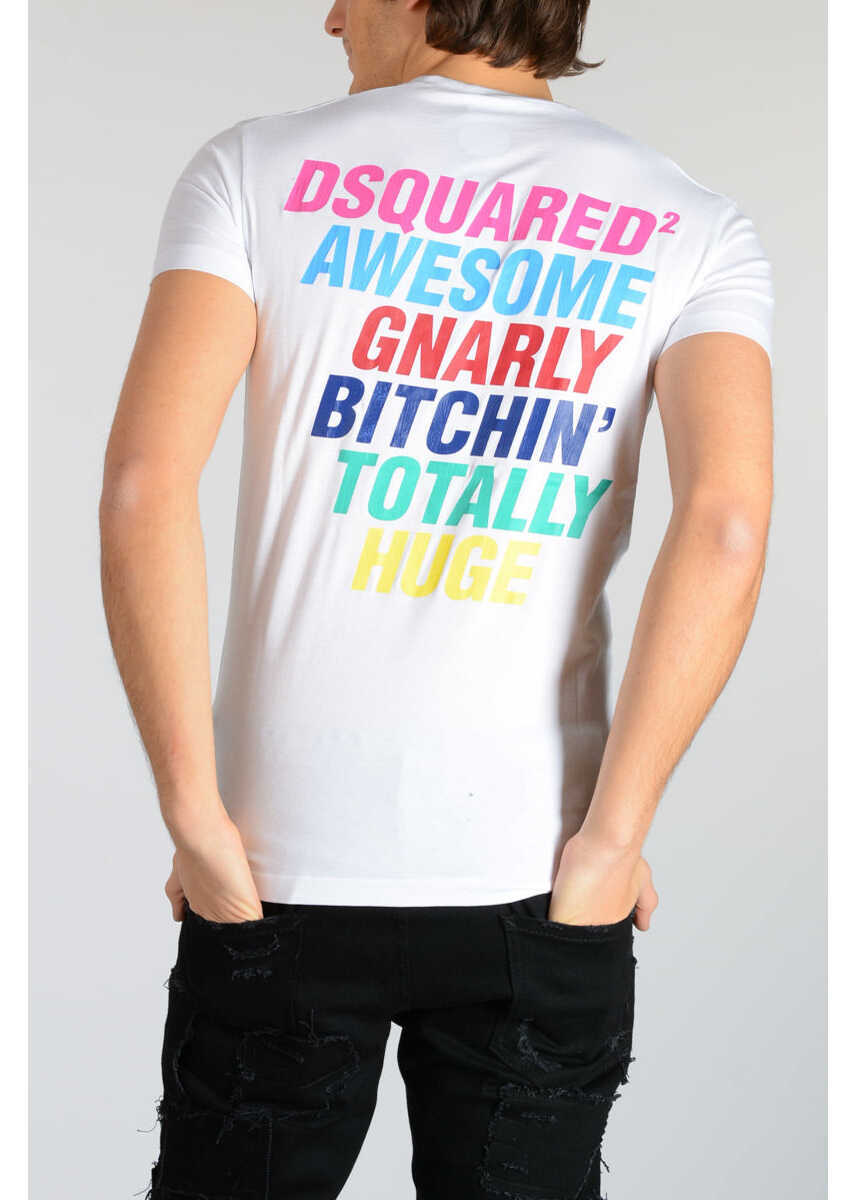 Tricouri DSQUARED2 Cotton T-Shirt White Barbati (BM 19546889) 2