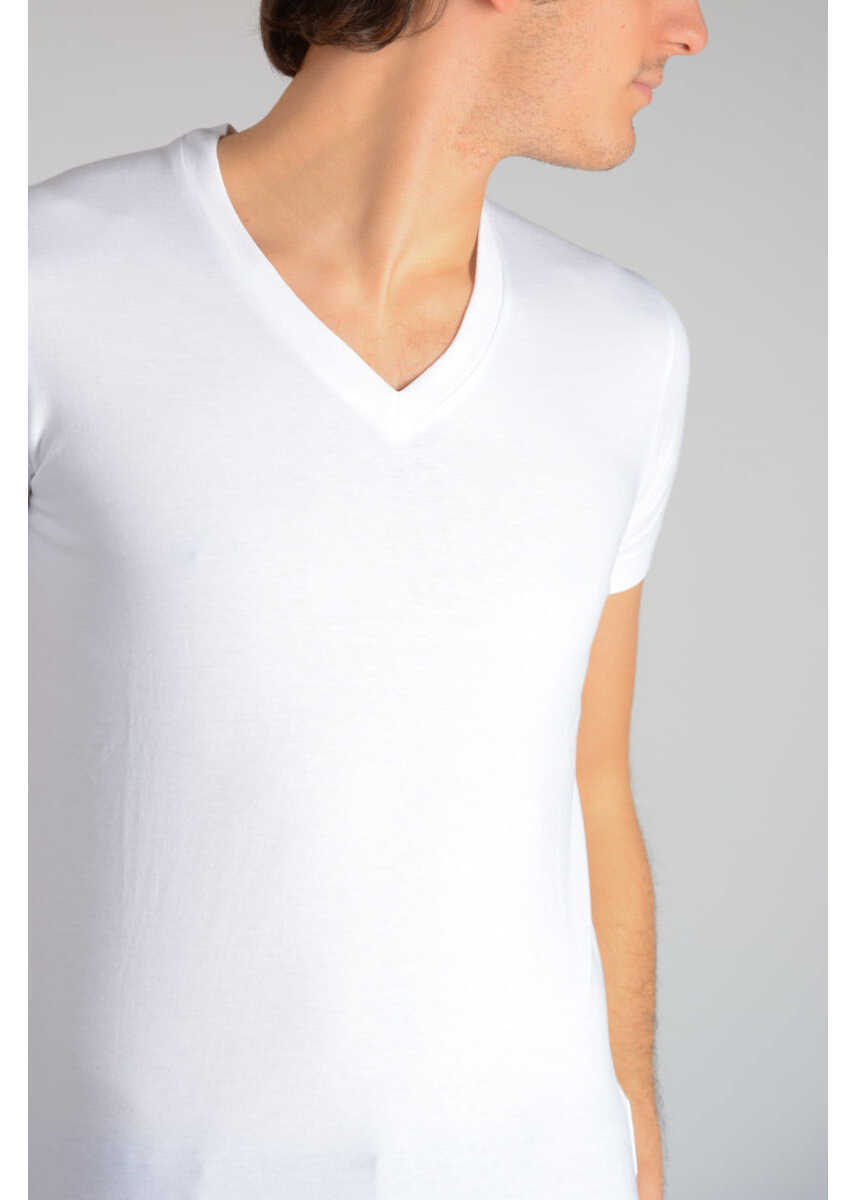 Tricouri DSQUARED2 Cotton T-Shirt White Barbati (BM 19546889) 3