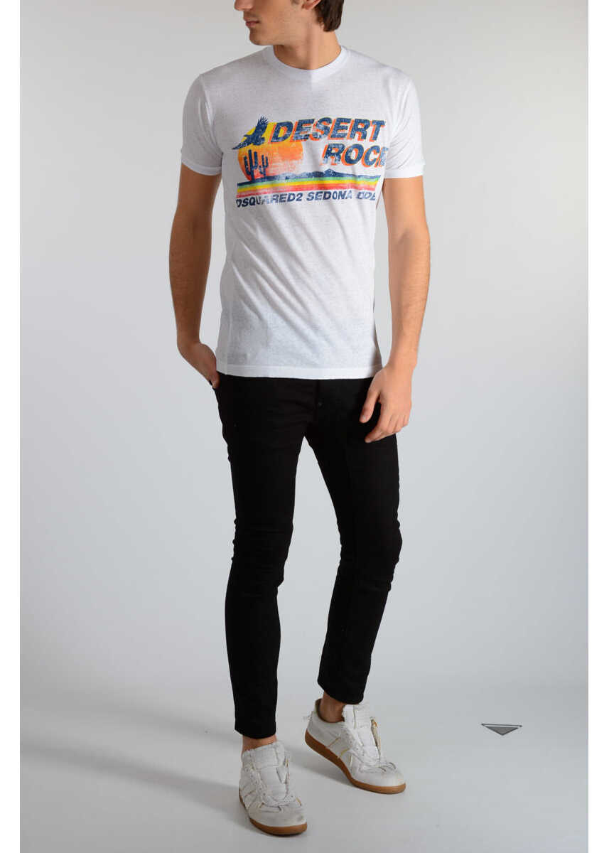 Tricouri DSQUARED2 White Man T-Shirt White Barbati (BM 19546895) 4