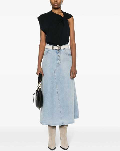 Tricouri Isabel Marant Top Nayda BLACK Femei (BM 19546949) 2