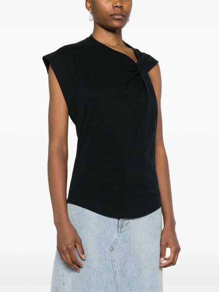 Tricouri Isabel Marant Top Nayda BLACK Femei (BM 19546949) 3