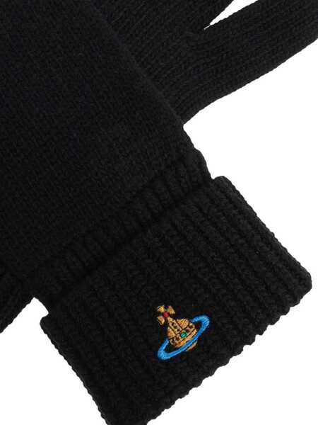 Manusi Vivienne Westwood Wool Gloves. BLACK Femei (BM 19546967) 3