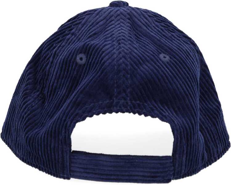 Sepci Mc2 Saint Barth Corduroy Baseball Hat BLUE Barbati (BM 19547000) 2