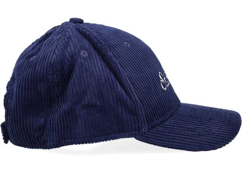 Sepci Mc2 Saint Barth Corduroy Baseball Hat BLUE Barbati (BM 19547000) 3