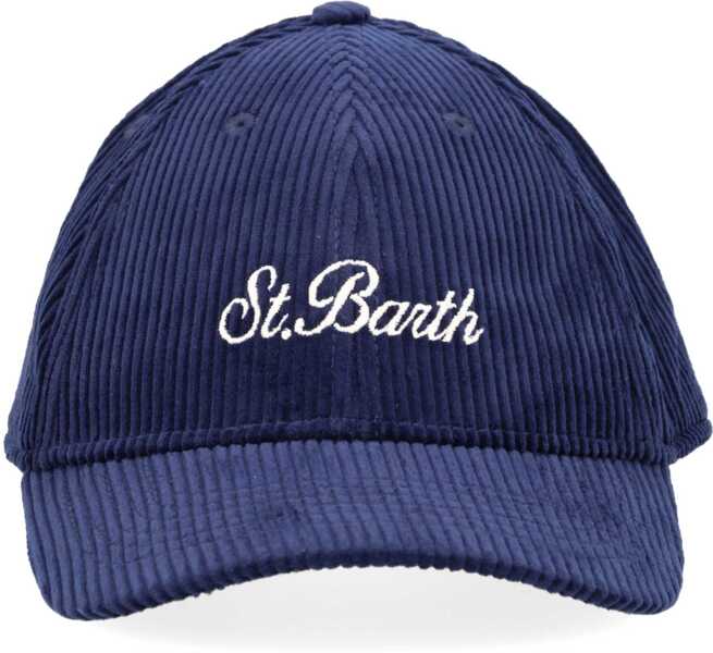 Sepci Mc2 Saint Barth Corduroy Baseball Hat BLUE Barbati (BM 19547000) 1