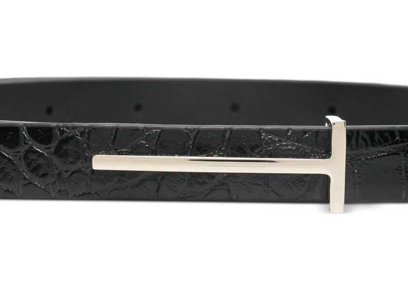 Curele Tom Ford Thin Leather Belt BLACK Femei (BM 19547015) 2