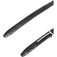 Curele Dama - Curele Tom Ford Thin Leather Belt BLACK Femei (BM 19547015) - B-mall.ro