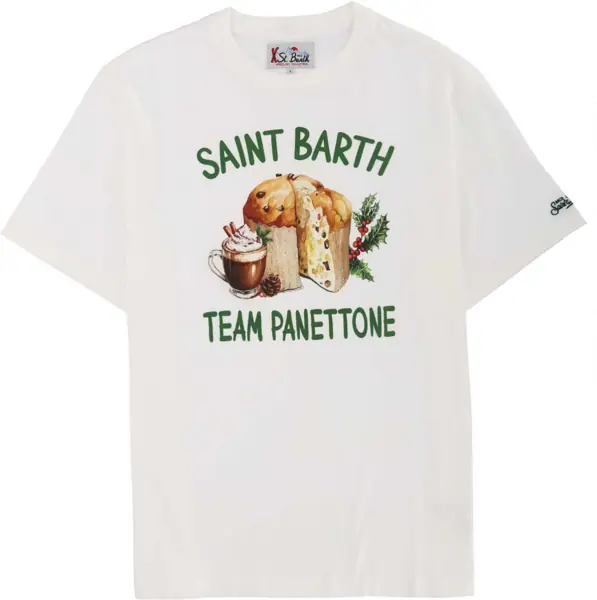 Tricouri Mc2 Saint Barth T-Shirt With Print WHITE Barbati (BM 19547030) 2